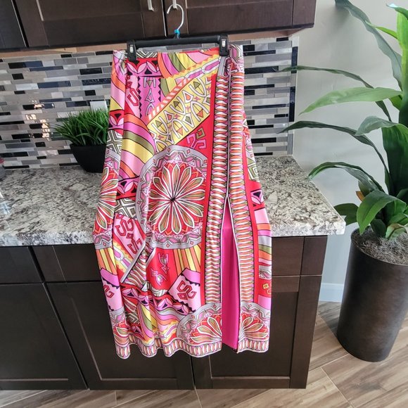 Boston Proper Print Skirt - Picture 2 of 4